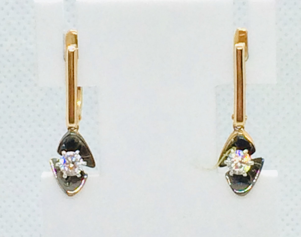 (ср-450) (Серьги) (Au 585)