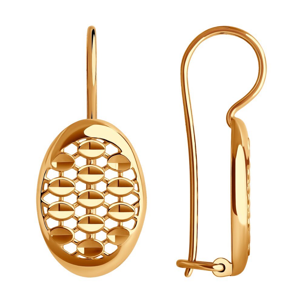 (0200330) (Серьги) (Au 585)