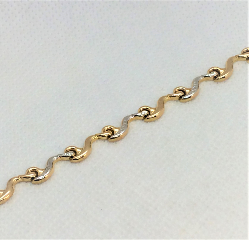 (бр-35) (Браслет) (Au 585)