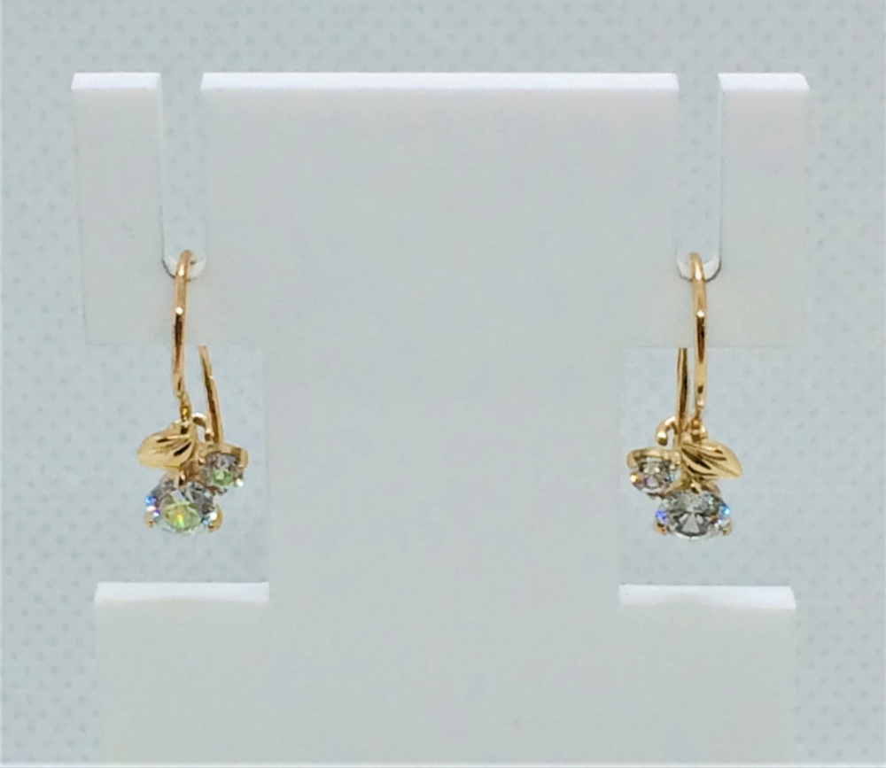 (ср-409) (Серьги) (Au 585)