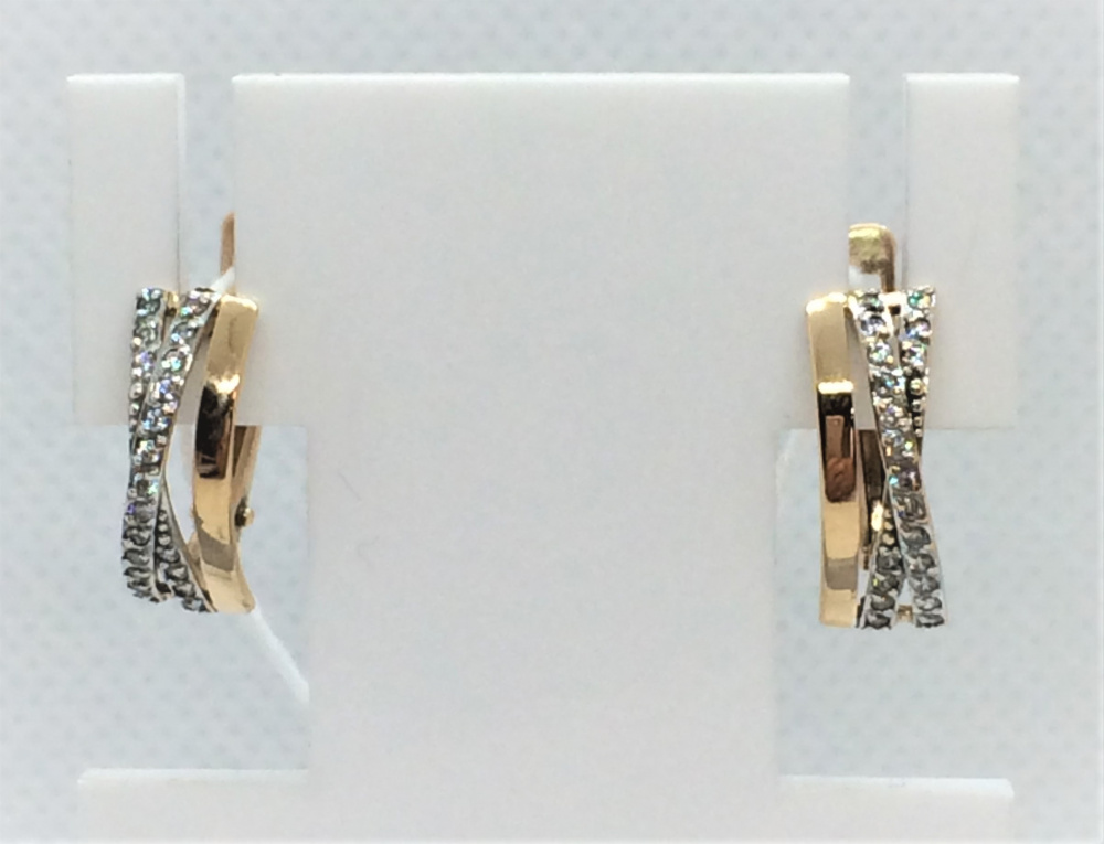 (ср-420) (Серьги) (Au 585)