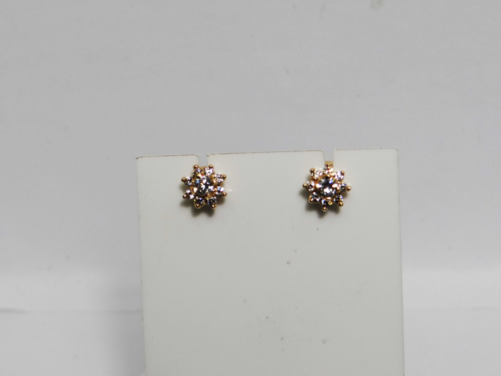 (Гр 16018) (Серьги) Au 585