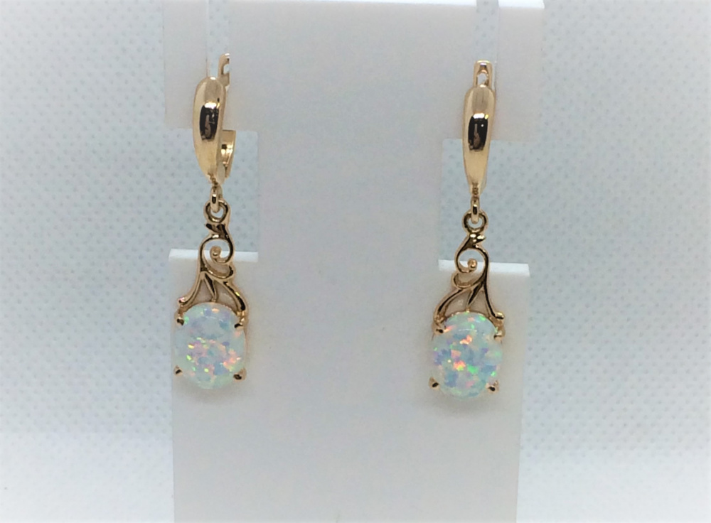 (ср-446) (Серьги) (Au 585)