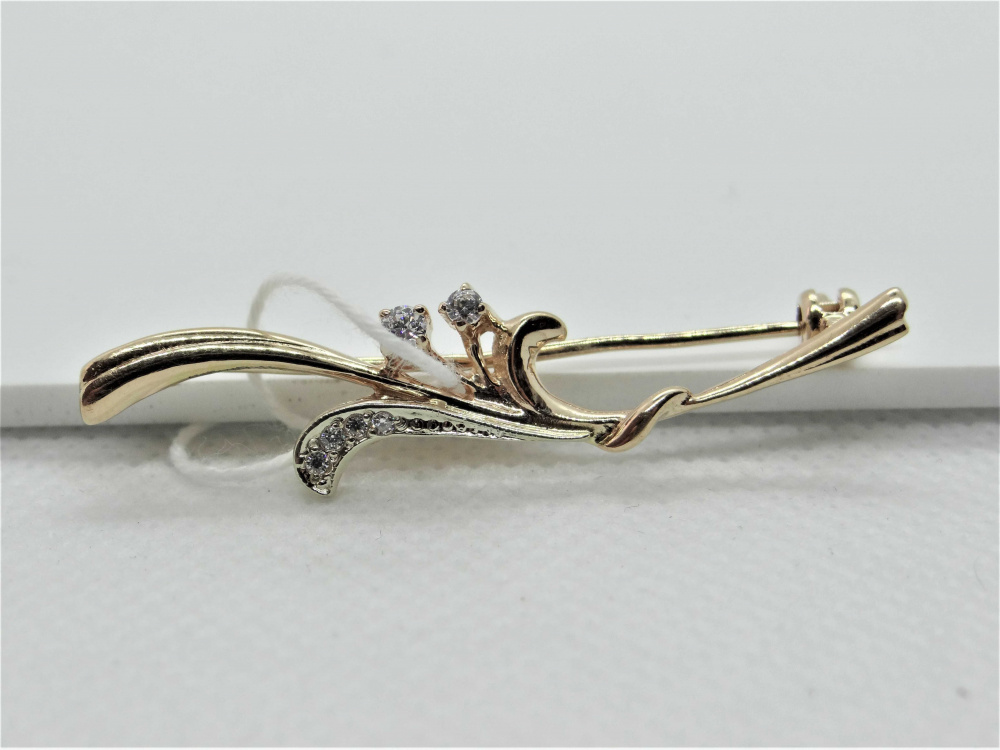 (брошь-2) (Брошь) (Au 585)