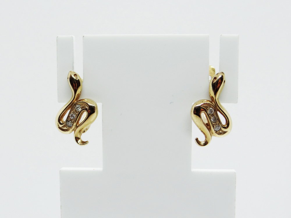 (с-088) (Серьги) Au 585