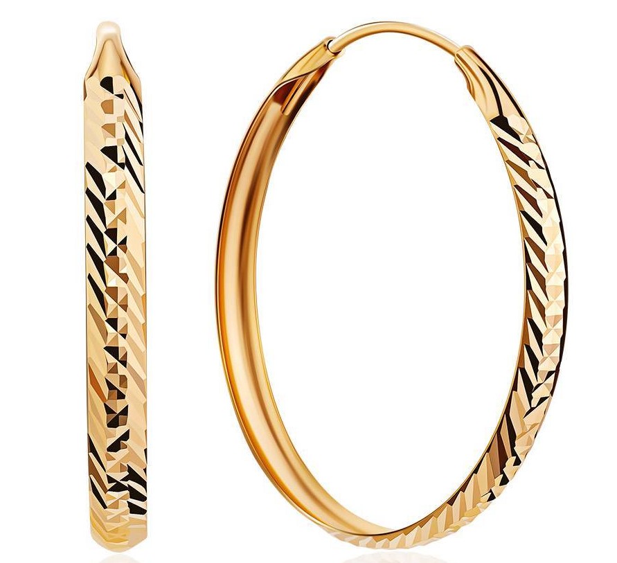 (ср-370) (Серьги) (Au 585)