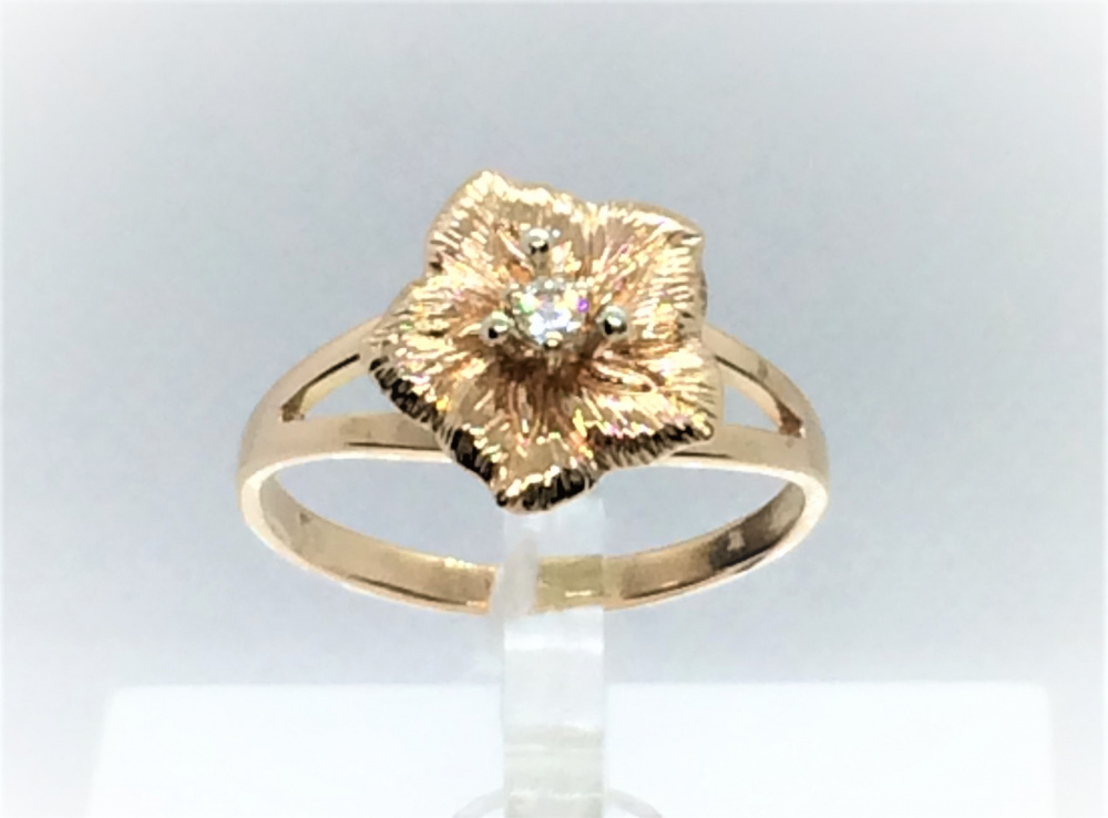 (кр-542) (Кольцо) (Au 585)