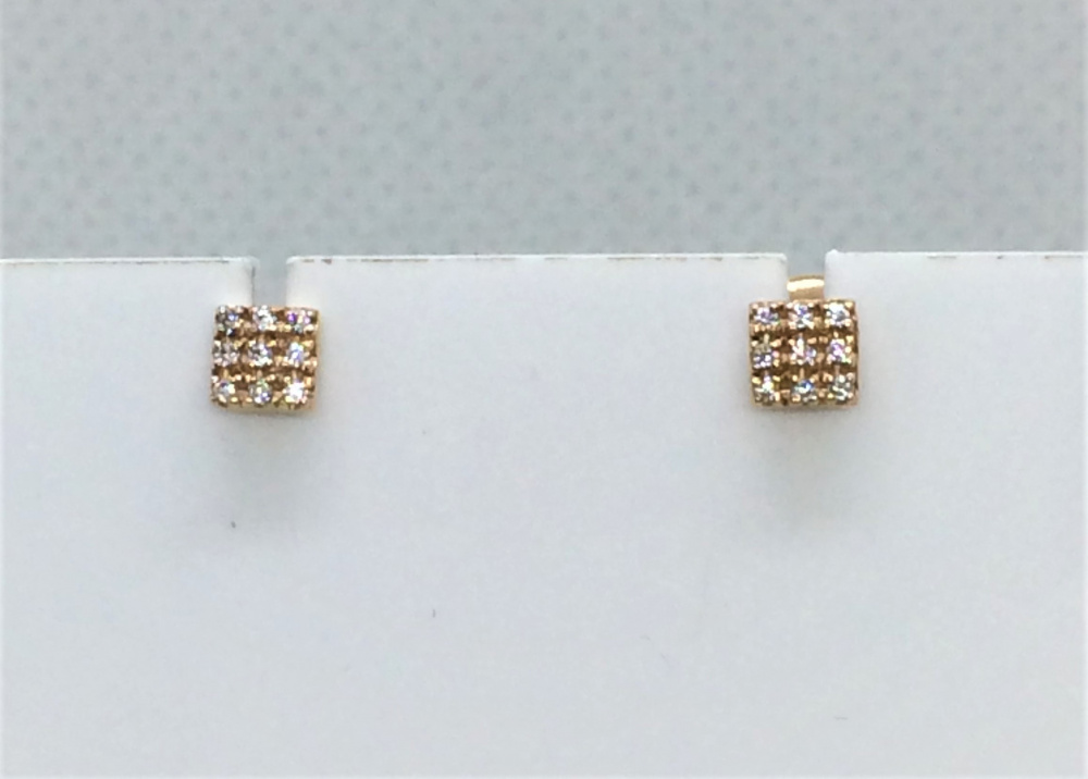 (2-113-018) (Серьги) (Au 585)