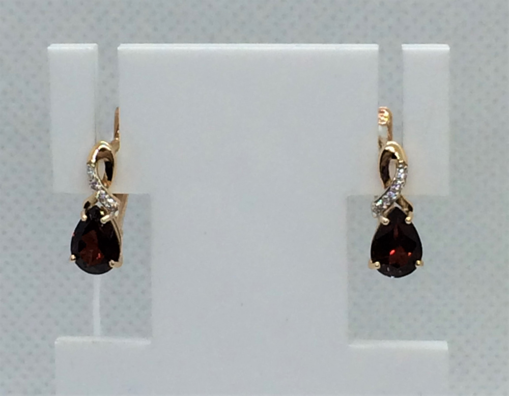 (ср-505) (Серьги) (Au 585)