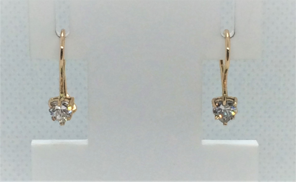 (ср-407) (Серьги) (Au 585)